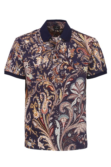 Shop ETRO Saldi Polo: Etro polo paisley con logo.
Polo realizzata in piquet di cotone e decorata con stampa Paisley all over. 
Il modello è impreziosito da Pegaso e logo ETRO ricamati ton-sur-ton sul petto.
Vestibilità regular.
Bordi a contrasto.
100% cotone.
Fabbricato in Italia.. MRMD0004 AJ045-X0883